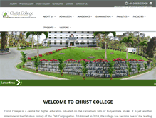 Tablet Screenshot of christcollegekattappana.com